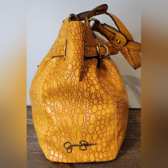 Jessica Simpson Croc Embossed Bag & Wallet- STUFF THE BAG ITEM 1-20 - Picture 5 of 15